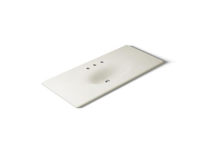 Kohler - Iron/Impressions 49 Inch Enameled Cast Iron Vanity Top With Integrated Oval Sink - 8Cc Holes