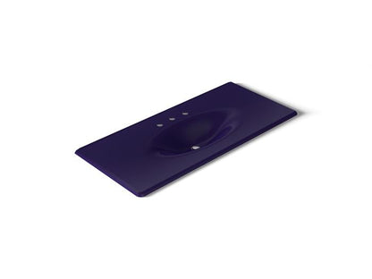 Kohler - Iron/Impressions 49 Inch Enameled Cast Iron Vanity Top With Integrated Oval Sink - 8Cc Holes