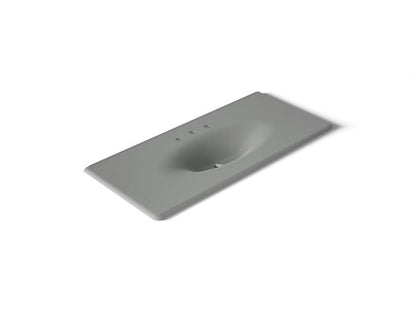 Kohler - Iron/Impressions 49 Inch Enameled Cast Iron Vanity Top With Integrated Oval Sink - 8Cc Holes