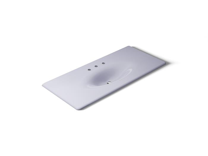 Kohler - Iron/Impressions 49 Inch Enameled Cast Iron Vanity Top With Integrated Oval Sink - 8Cc Holes