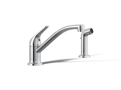 Kohler - Jolt Single-Handle Kitchen Sink Faucet With Side Sprayer