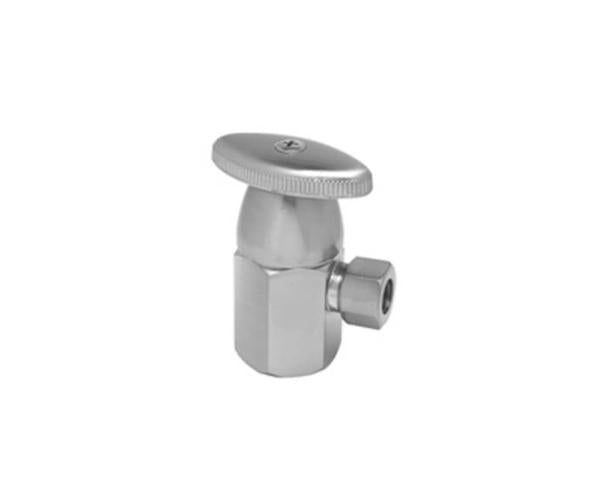 Mountain Plumbing - Brass Oval Handle with 1/4 Turn Ceramic Disc Cartridge Valve - Lead Free - Angle (1/2 Inch Female IPS)