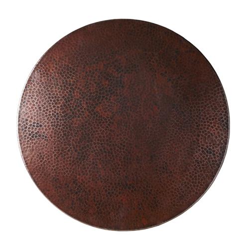 Native Trails - 34 Inch Lazy Susan Hammered Copper Turntable in Antique