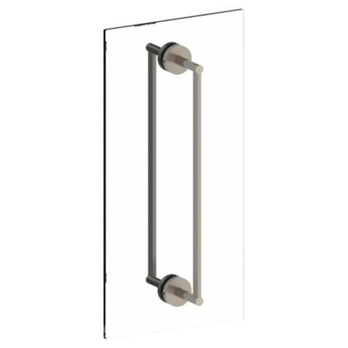 Watermark - Brooklyn 6 Inch double shower door pull/ glass mount towel bar