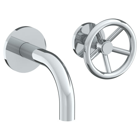 Watermark - Brooklyn Wall Mounted 2 Hole Lavatory Set With 6 Inch Spout