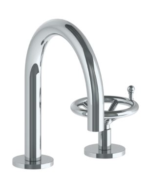 Watermark - Brooklyn Deck Mounted 2 Hole Gooseneck Lavatory Set