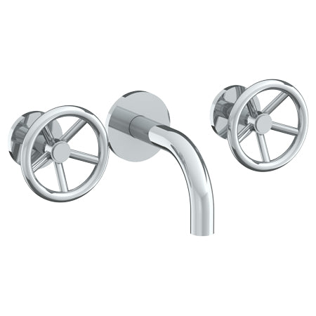 Watermark - Brooklyn Wall Mounted 3 Hole Lavatory Set With 6 Inch Spout