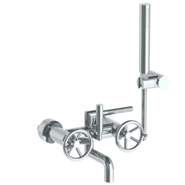 Watermark - Brooklyn Wall Mounted Exposed Bath Set with Hand Shower