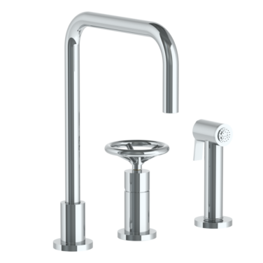 Watermark - Brooklyn Deck Mounted 3 Hole Kitchen Set -  Includes Side Spray