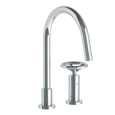 Watermark - Brooklyn Deck Mounted 2 Hole Gooseneck Kitchen Faucet