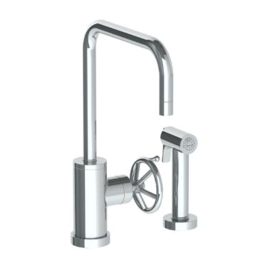 Watermark - Brooklyn Deck Mounted 2 Hole Kitchen Set - Includes Side Spray