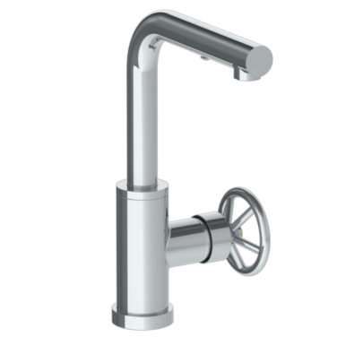 Watermark - Brooklyn Deck Mounted 1 Hole Square Top Prep Faucet with Pull Out Spray
