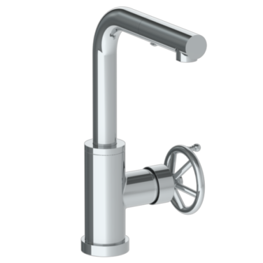Watermark - Brooklyn Deck Mounted 1 Hole Square Top Prep Faucet with Pull Out Spray