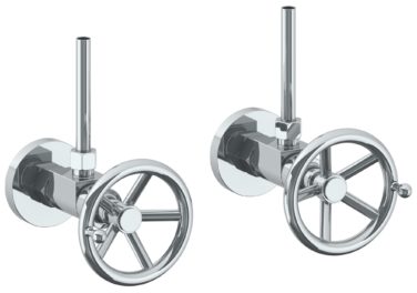 Watermark - Brooklyn Lavatory Angle Stop Kit -1/2 Inch Compression x 3/8 Inch OD Compression