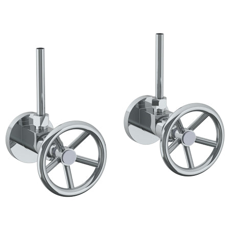 Watermark - Brooklyn Lavatory Angle Stop Kit -1/2 Inch Ips X 3/8 Inch Od Compression