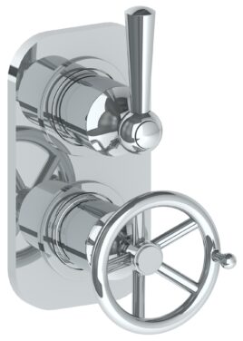 Watermark - Brooklyn Wall Mounted Mini Thermostatic Shower Trim 3 1/2 x 6 1/4 Inch