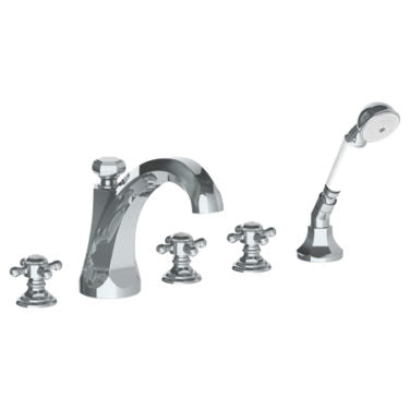 Watermark - Gramercy Deck Mounted 5 Hole Extended Bath Set