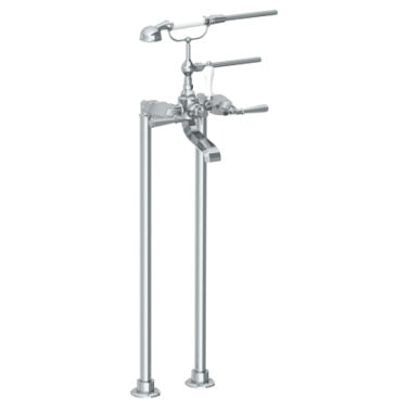Watermark - Gramercy Floor Standing Bath Set with Hand Shower