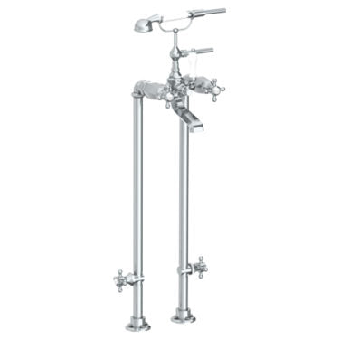 Watermark - Gramercy Floor Standing Bath Set with Hand Shower and Shut-Off Valves