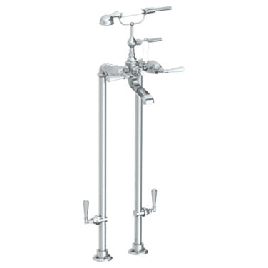 Watermark - Gramercy Floor Standing Bath Set with Hand Shower and Shut-Off Valves