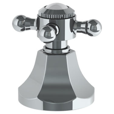 Watermark - Gramercy Trim For Deck Mounted Valve. Porcelain cross buttons not engraved