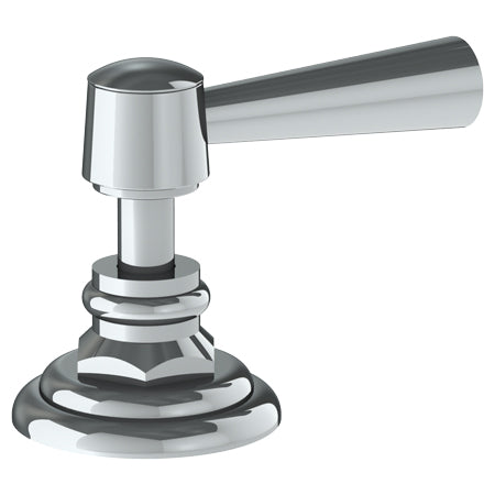 Watermark - Gramercy Trim For Deck Mounted Valve. Porcelain Cross Buttons Engraved 'Hot'