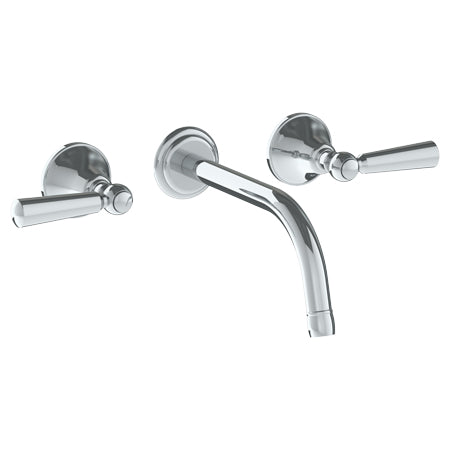 Watermark - York Wall Mounted 3 Hole Lavatory Set With 8 3/8 Inch CTC Spout