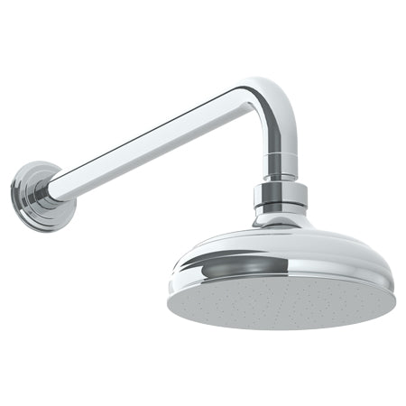 Watermark - York Wall Mounted Rainhead, 6 Inch Dia, With 14 Inch Arm And Flange
