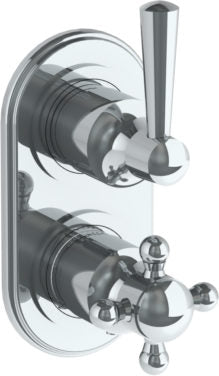 Watermark - York Wall Mounted Mini Thermostatic Shower Trim 3 1/2 x 6 1/4 Inch.