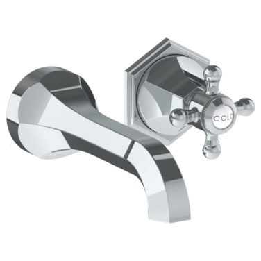 Watermark - Beverly Wall Mounted 2 Hole Lavatory Set with 6 3/4 Inch CTC Spout