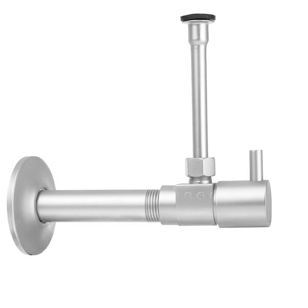 Jaclo - Quarter Turn Ceramic Disc Angle Pattern 1/2 Inch IPS x 3/8 Inch O.D. Toilet Supply Kit with Contempo Lever Handle and 20 Inch Supply Tube