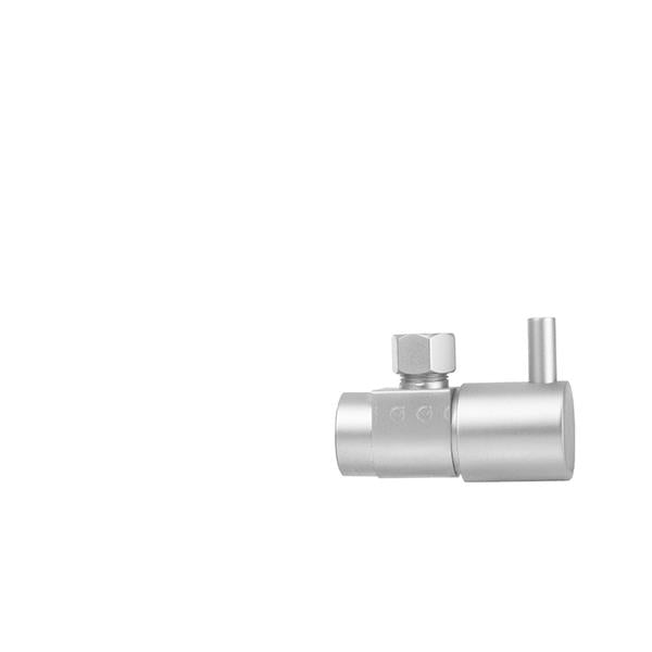 Jaclo - Quarter Turn Ceramic Disc Angle Pattern 1/2 Inch IPS x 3/8 Inch O.D. Supply Valve with Contempo Lever Handle