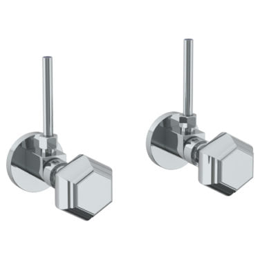 Watermark - Beverly Lavatory Angle Stop Kit -1/2 Inch IPS x 3/8 Inch OD Compression