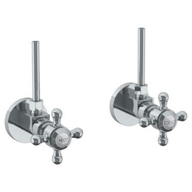 Watermark - Beverly Lavatory Angle Stop Kit -1/2 Inch IPS x 3/8 Inch OD Compression