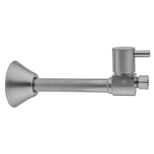 Jaclo - Quarter Turn Ceramic Disc Straight 1/2 Inch Copper (Sweat fit) x 3/8 Inch O.D. Supply Valve with Contempo Lever Handle