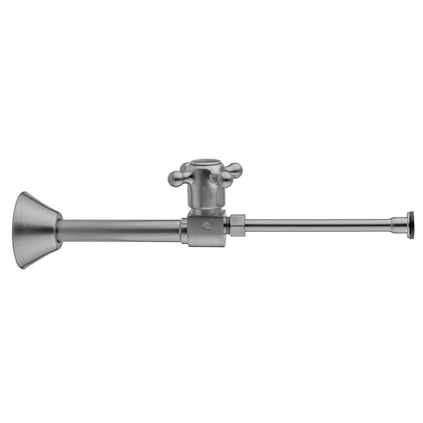 Jaclo - Quarter Turn Ceramic Disc Straight 1/2 Inch Copper (Sweat fit) x 3/8 Inch O.D. Toilet Supply Kit with Cross Handle and 20 Inch Supply Tube