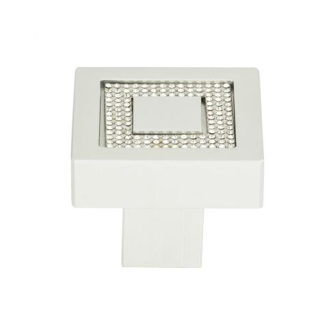 Atlas Homewares - Crystal 1 3/8 Inch Length Square Knob