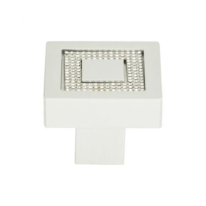 Atlas Homewares - Crystal 1 3/8 Inch Length Square Knob
