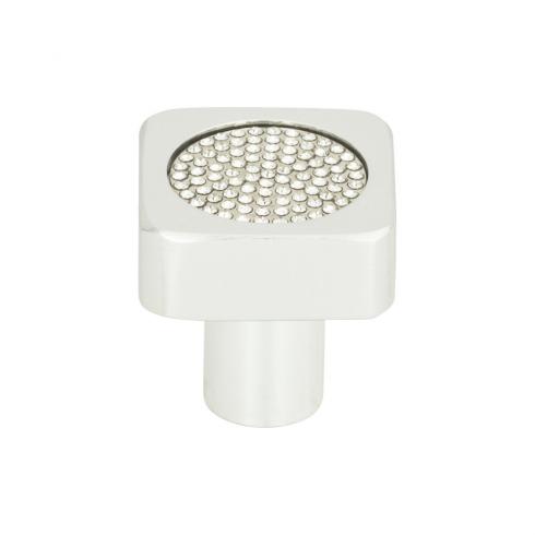 Atlas Homewares - Crystal 1 Inch Length Square Knob