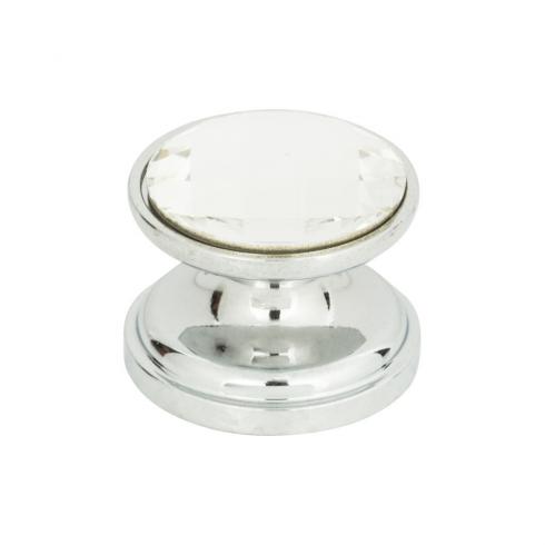 Atlas Homewares - Crystal 7/8 Inch Diameter Round Knob
