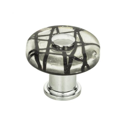 Atlas Homewares - Eclipse Glass 1 1/2 Inch Diameter Round Knob