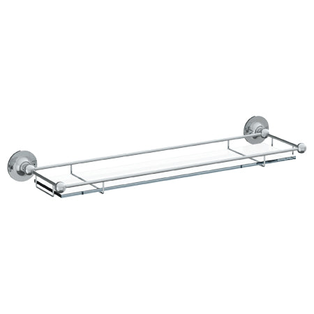 Watermark - Stratford Wall Mounted 24 Inch Glass Shelf