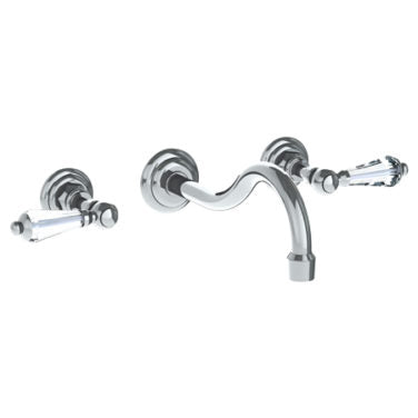 Watermark - Stratford Wall Mounted 3 Hole Lavatory Set with 8 3/8 Inch CTC Spout