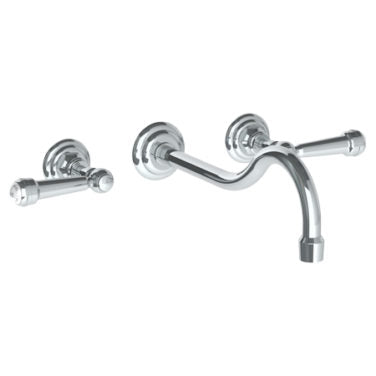 Watermark - Stratford Wall Mounted 3 Hole Lavatory Set with 6 1/2 Inch CTC Spout