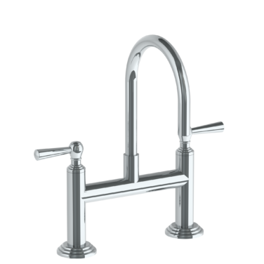 Watermark - Stratford Deck Mounted 2 Hole Bridge Lavatory Set