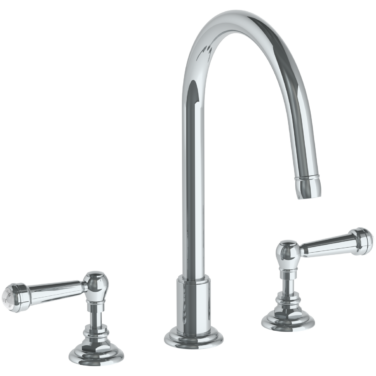 Watermark - Stratford Deck Mounted 3 Hole Gooseneck Kitchen Set