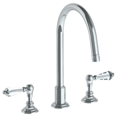 Watermark - Stratford Deck Mounted 3 Hole Gooseneck Kitchen Set