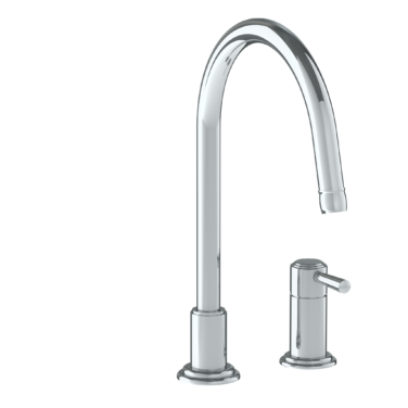 Watermark - Stratford Deck Mounted 2 Hole Gooseneck Kitchen Faucet