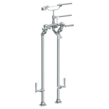 Watermark - Stratford Floor Standing Bath Set with Hand Shower and Shut-Off Valves