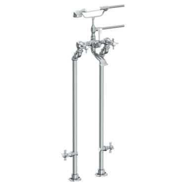 Watermark - Stratford Floor Standing Bath Set with Hand Shower and Shut-Off Valves